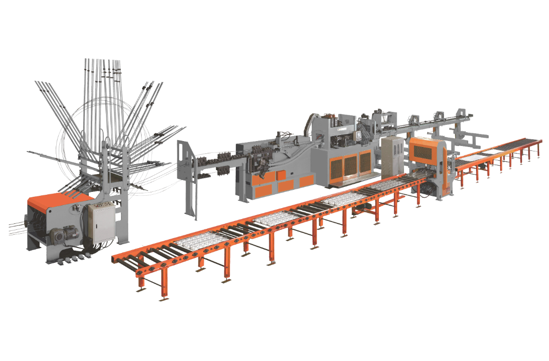 Línea de producción de componentes de concreto prefabricados inteligentes