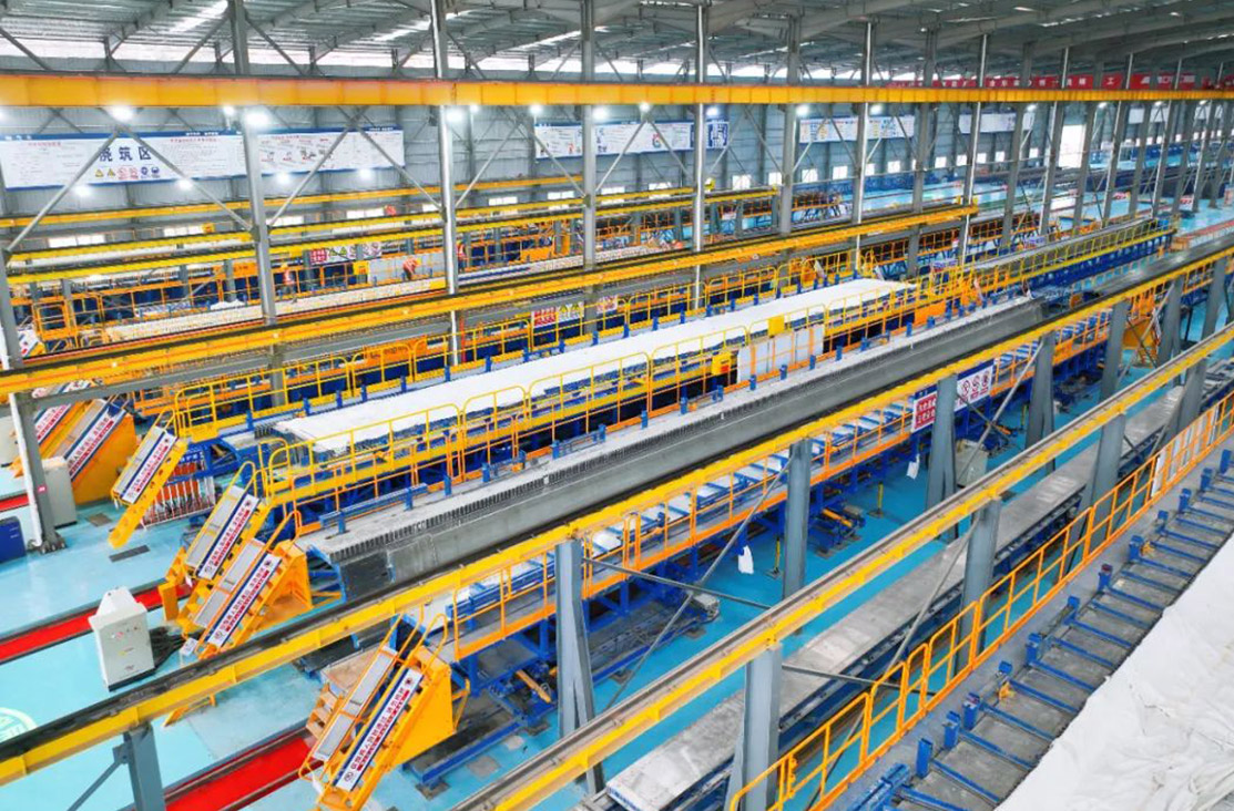 Línea de producción de puentes prefabricados inteligentes
