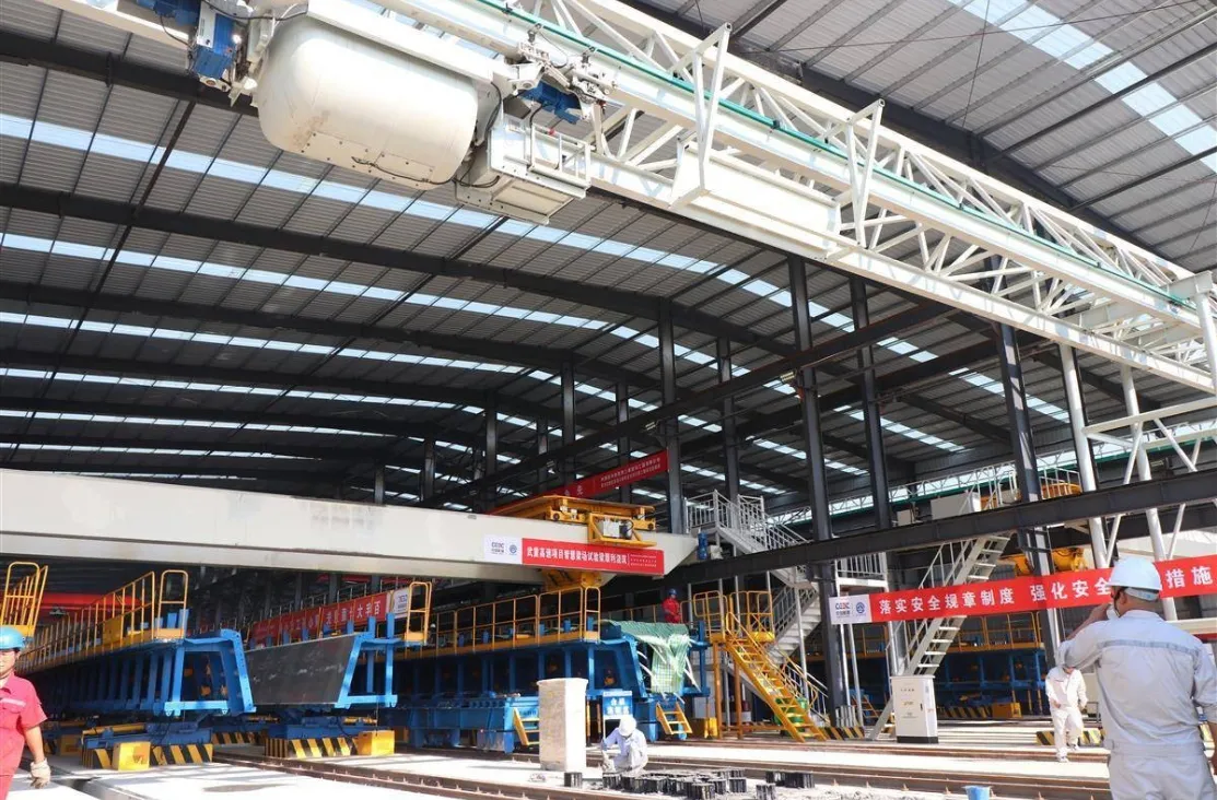 Línea de producción de puentes prefabricados inteligentes